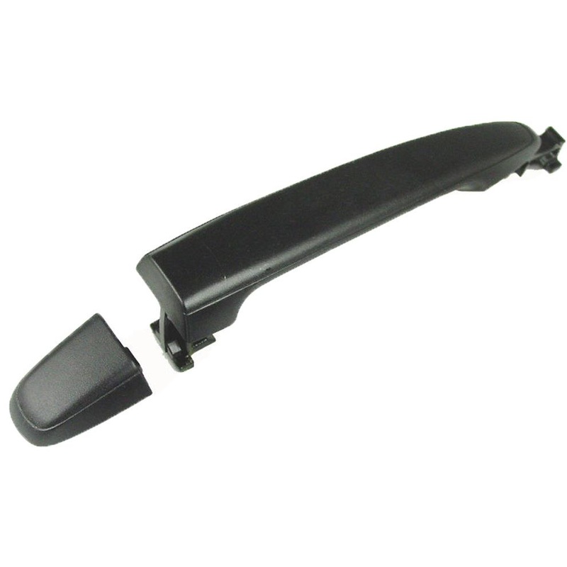 Door Handle Rear Driver Side/Passenger Side Toyota Tacoma 2005-2011 Outer Black , TO1520132
