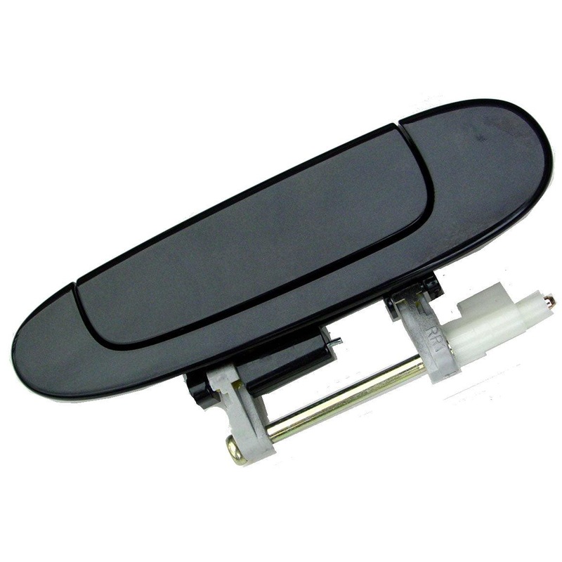 Door Handle Rear Passenger Side Outer Toyota Echo 2000-2005 (Black) , TO1521109