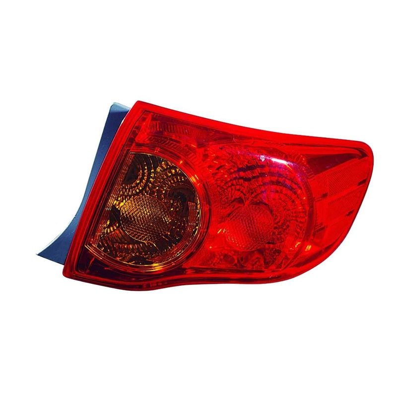 Tail Lamp Passenger Side Toyota Corolla Sedan 2009-2010 , TO2801175V