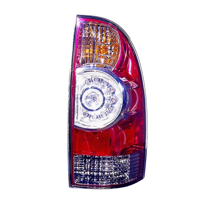 Tail Lamp Passenger Side Toyota Tacoma 2005-2015 Led Type With Clear Center Lens , TO2801177V