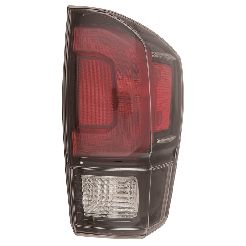 Tail Lamp Passenger Side Toyota Tacoma 2017-2019 Black Bezel Economy Quality , TO2801201U