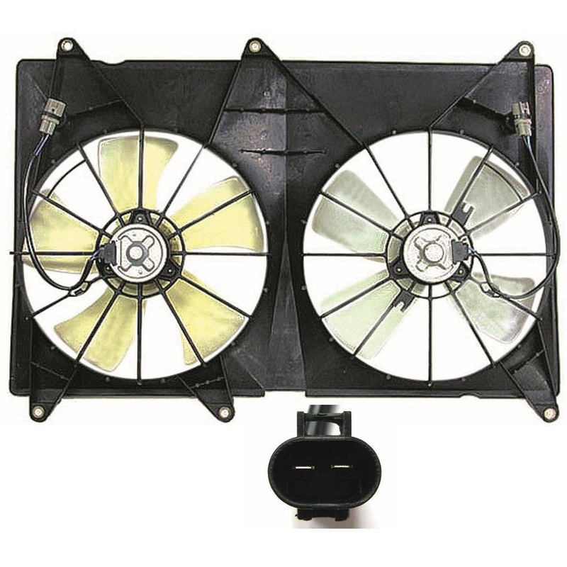 Cooling Fan Assembly Toyota Highlander 2001-2003 4Cyl Without Towing Pkg , TO3120102
