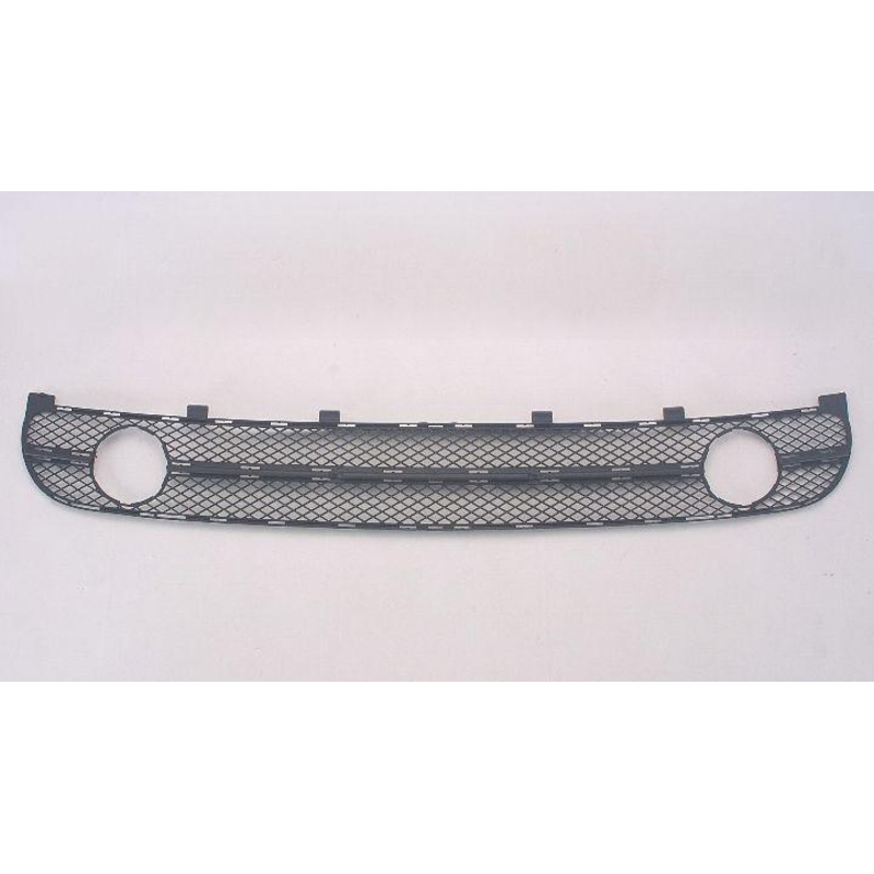 Grille Lower Volkswagen Beetle 2001-2005 Matte-Black With Fog Lamp Hole , VW1036104