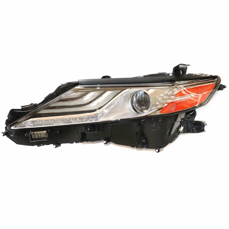 Head Lamp Driver Side Toyota Camry 2018 Led Smoke Tint Without Adaptive High Quality , To2502257 – Hunt Parts