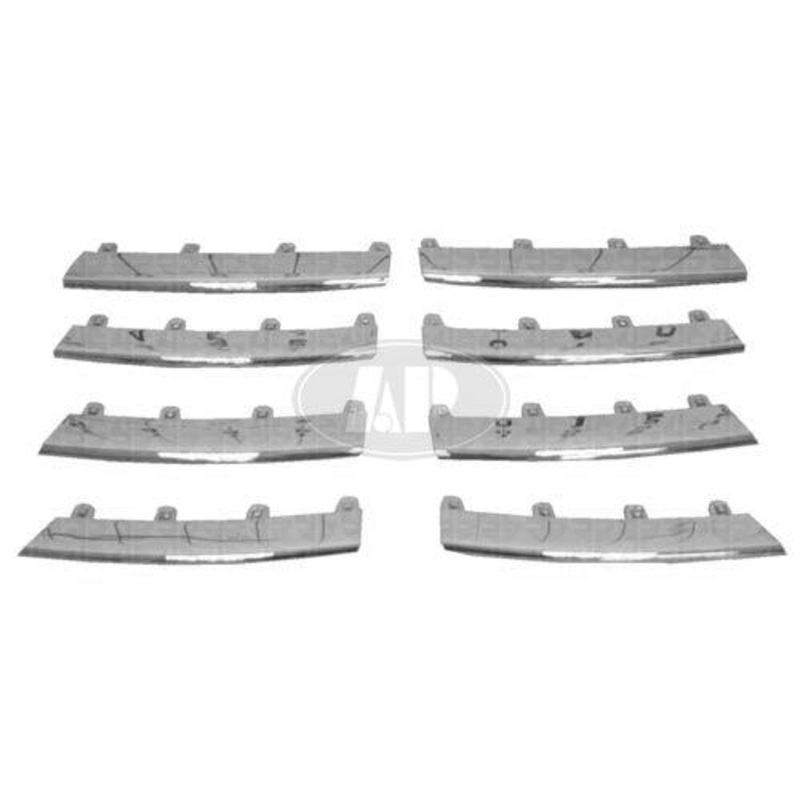 Grille Moulding Kit Volkswagen Jetta Wagon 2009 Chrome (8Pc/Set) , VW1211100