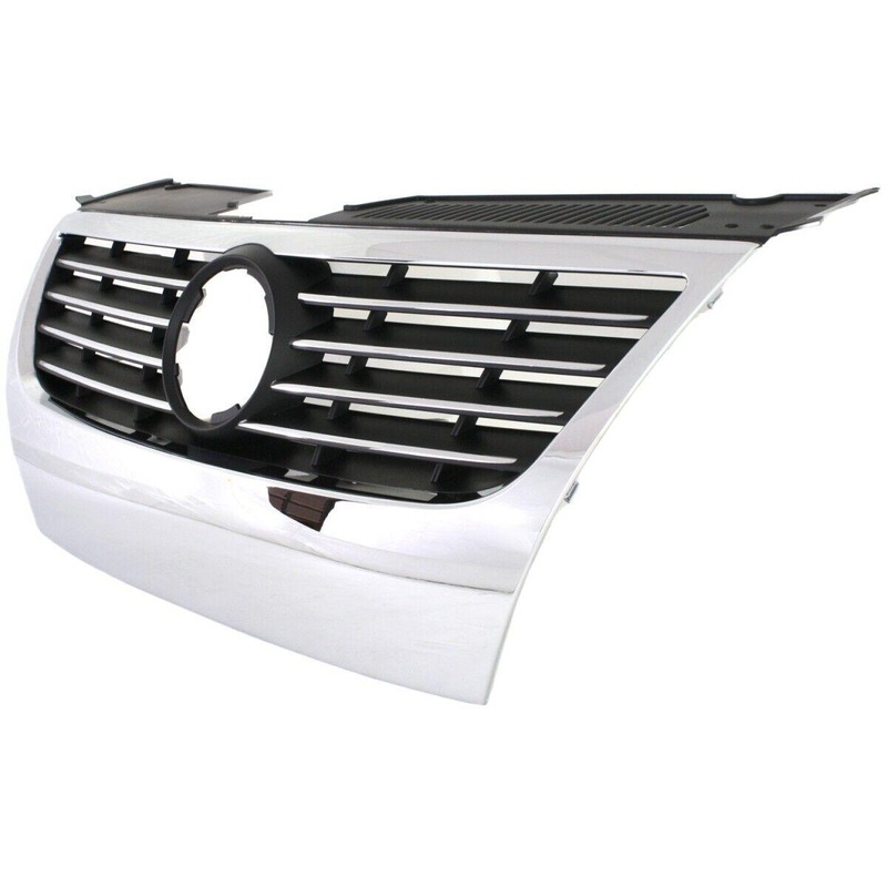 Grille Volkswagen Passat 2006-2010 Chrome/Black Requires 150Mm Emblem And Trim Ring , VW1200142