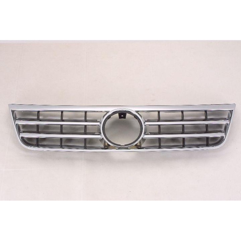 Grille Volkswagen Touareg 2004-2007 Satin-Black With Chrome Front Plastic , VW1200143