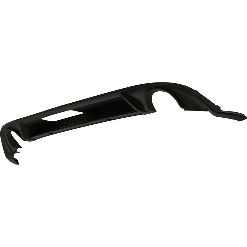 Valance Bumper Rear Volkswagen Gti 2018-2020 Textured Black , VW1195120