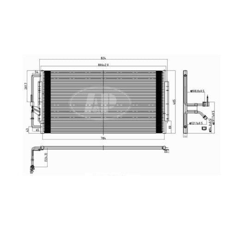 Condenser -4788 Oldsmobile Silhouette 1997-2000 , GM3030170