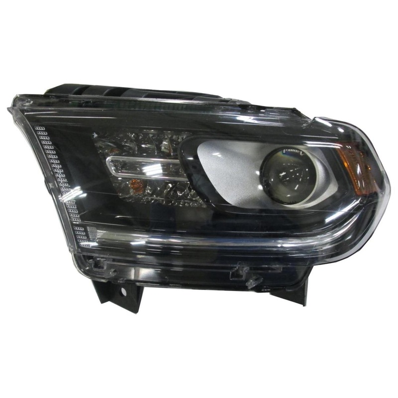 Head Lamp Driver Side Dodge Durango 2014-2015 Halogen Black Bezel Without Led Drl Capa , Ch2502255C – Hunt Parts