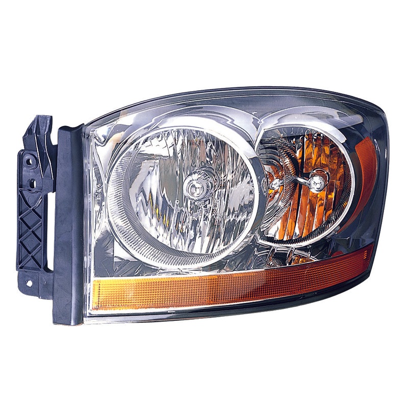 Head Lamp Driver Side Dodge Ram Mega Cab 2006 Without Black Bezel Capa , Ch2518114C – Hunt Parts
