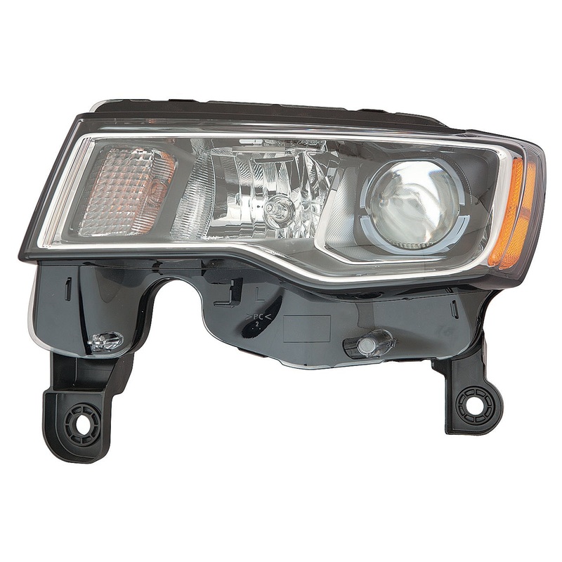 Head Lamp Driver Side Jeep Grand Cherokee 2017-2021 Halogen Std Type With Chrome Bezel Capa , Ch2502297C – Hunt Parts
