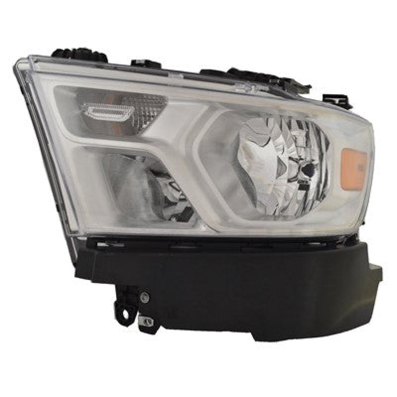 Head Lamp Driver Side Ram Ram 1500 2019-2022 Halogen With Chrome Trim High Quality , Ch2502329 – Hunt Parts