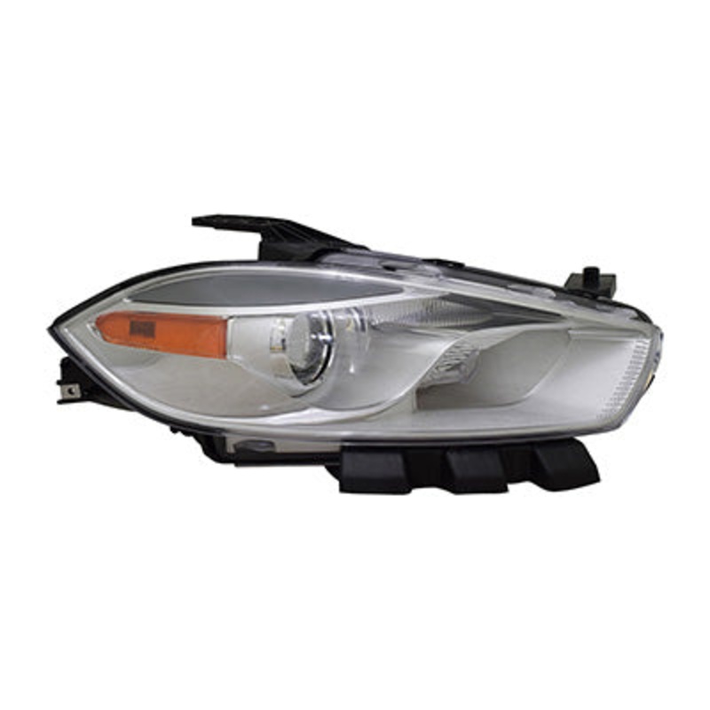 Head Lamp Passenger Side Dodge Dart 2016 Halogen Code Lmc/Mfp With Chrome Bezel Capa , Ch2519151C – Hunt Parts