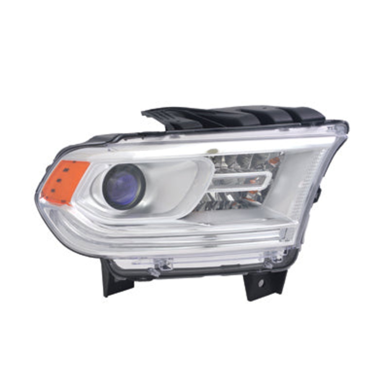 Head Lamp Passenger Side Dodge Durango 2014-2015 Halogen Chrome Bezel Without Led Drl Capa , Ch2503256C – Hunt Parts