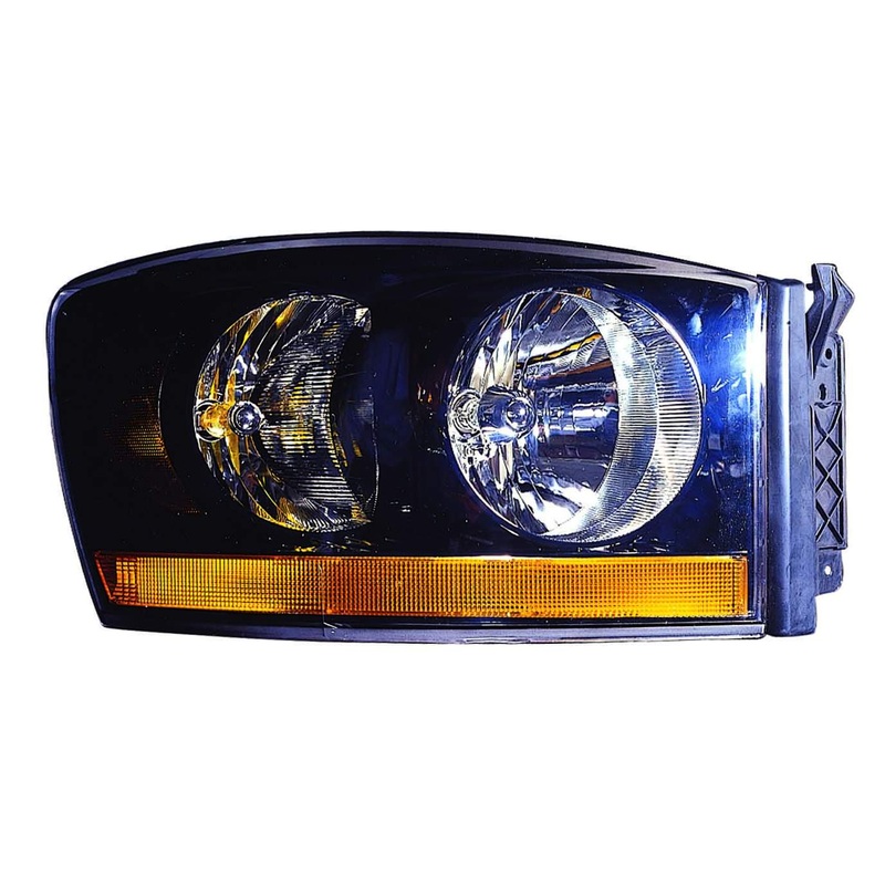 Head Lamp Passenger Side Dodge Ram 1500 2006 With Black Bezel Capa , Ch2519115C – Hunt Parts