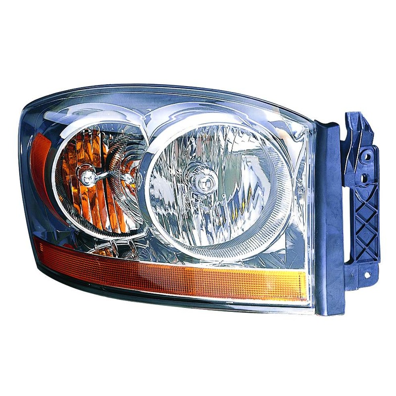 Head Lamp Passenger Side Dodge Ram Mega Cab 2006 Without Black Bezel Capa , Ch2519114C – Hunt Parts