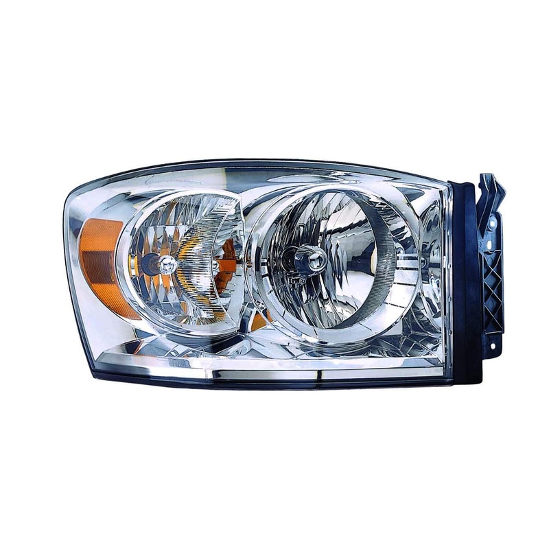 Head Lamp Passenger Side Dodge Ram Mega Cab 2007-2009 Without Lower Amber Capa , Ch2503180C – Hunt Parts