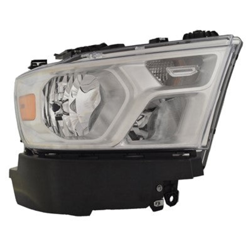 Head Lamp Passenger Side Ram Ram 1500 2019-2022 Halogen With Chrome Trim High Quality , Ch2503329 – Hunt Parts