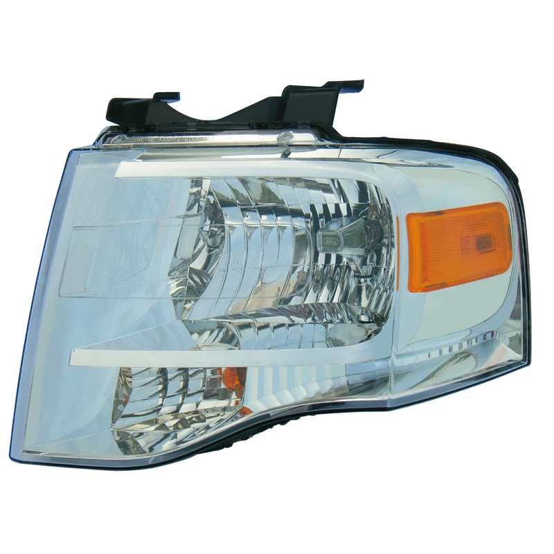 Head Lamp Driver Side Ford Expedition 2007-2014 Chrome Bezel Capa , Fo2502226C – Hunt Parts