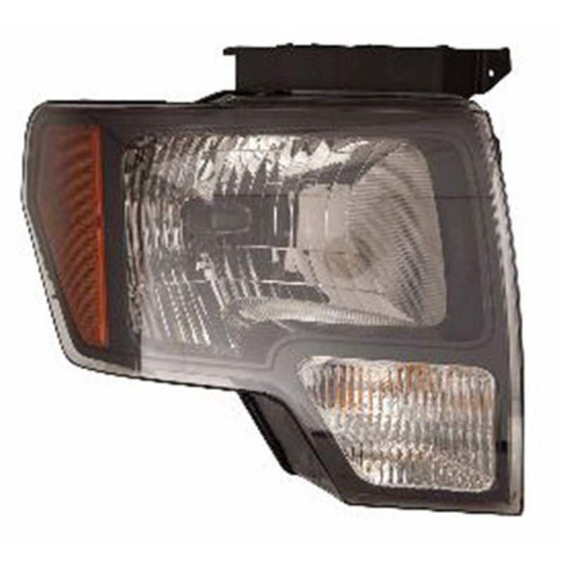 Head Lamp Passenger Side Ford F150 Raptor 2010-2014 Svt Raptor Model Smoked With Black Border Capa , Fo2503289C – Hunt Parts