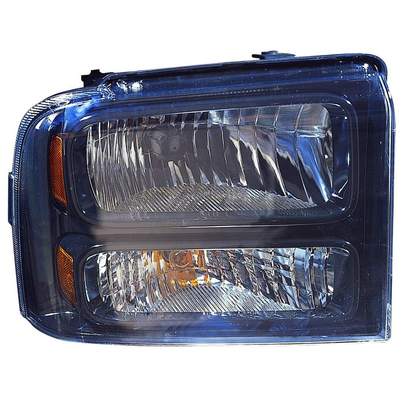 Head Lamp Passenger Side Ford F250 2005-2007 Black Bezel With Harley-Davidson Pkg Capa , Fo2503224C – Hunt Parts