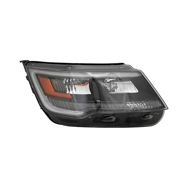 Head Lamp Passenger Side Ford Explorer Sport 2016-2018 Hid Sport Model Black Housing Capa , Fo2519131C – Hunt Parts