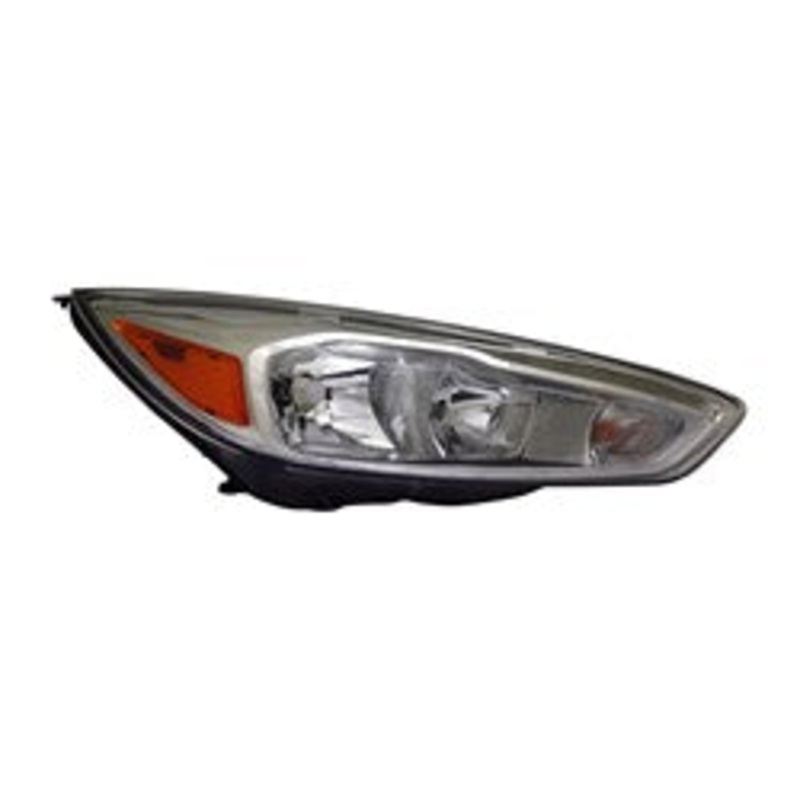Head Lamp Passenger Side Ford Focus 2015-2018 Halogen With Alum Bezel/Led Drl Capa , Fo2503340C – Hunt Parts
