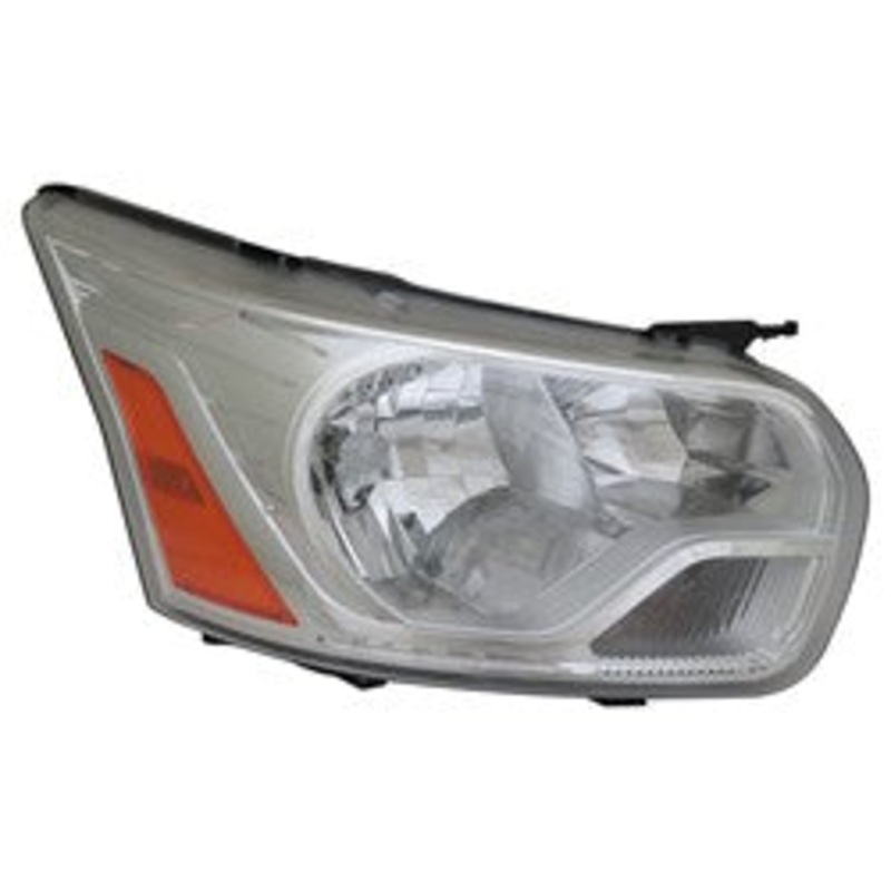 Head Lamp Passenger Side Ford Transit T-350Hd Passngr 2016-2019 Without Logo With Chrome Trim Front Om 9/2/15 Capa , Fo2503357C – Hunt Parts