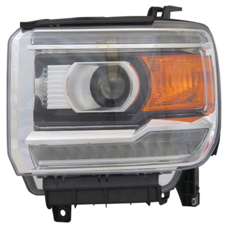 Head Lamp Driver Side Gmc Sierra 1500 2014-2015 Halogen With Led Chrome Capa , Gm2502390C – Hunt Parts