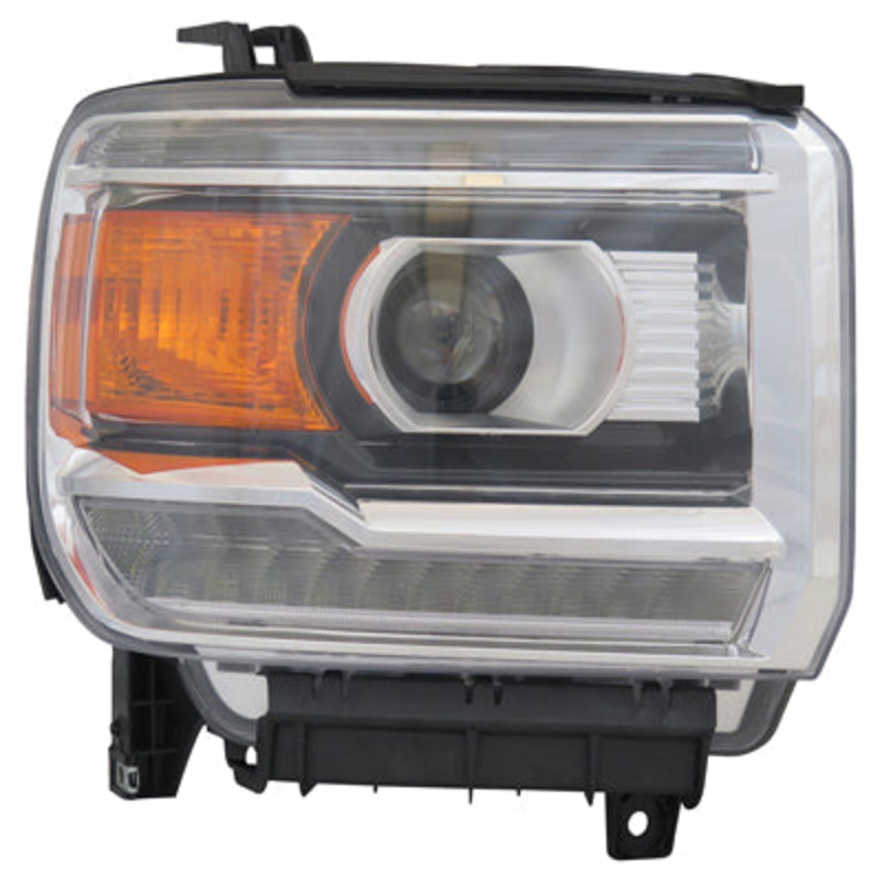 Head Lamp Passenger Side Gmc Sierra 1500 2014-2015 Halogen With Led Chrome Capa , Gm2503390C – Hunt Parts