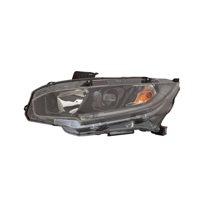 Head Lamp Driver Side Honda Civic Coupe 2019-2020 Halogen With Black Bezel Capa , Ho2502192C – Hunt Parts