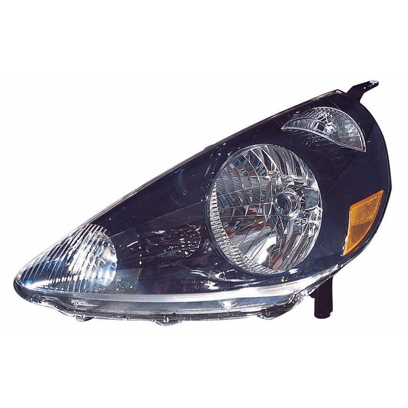 Head Lamp Driver Side Honda Fit 2007-2008 Black Capa – Hunt Parts