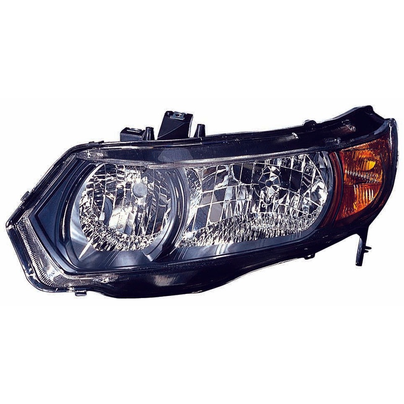 Head Lamp Driver Side Honda Civic Coupe 2006-2008 Black Housing Capa , Ho2518111C – Hunt Parts