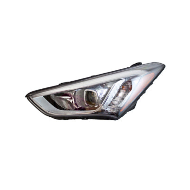 Head Lamp Driver Side Hyundai Santa Fe Sport 2013-2016 Hid Sports Black Bezel Capa , Hy2502179C – Hunt Parts