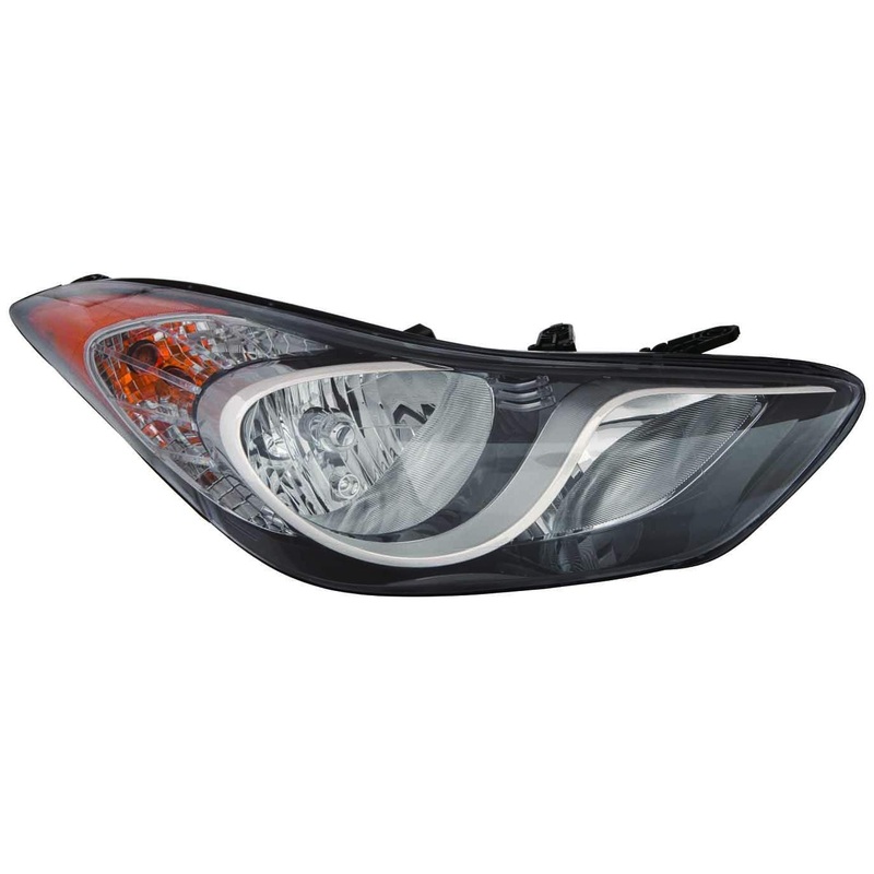 Head Lamp Passenger Side Hyundai Elantra Coupe 2013 Korea Built Capa , Hy2503164C – Hunt Parts