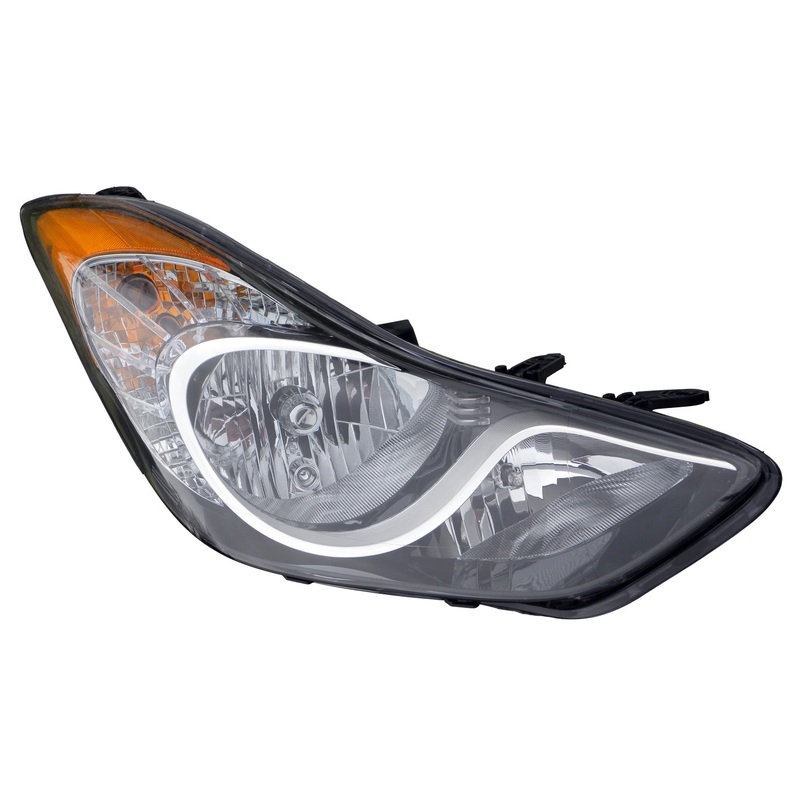 Head Lamp Passenger Side Hyundai Elantra Coupe 2013 Usa Built Capa , Hy2503161C – Hunt Parts