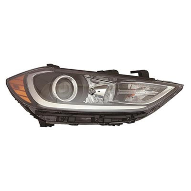 Head Lamp Passenger Side Hyundai Elantra Sedan 2017-2018 Halogen Korea Built Capa , Hy2503204C – Hunt Parts