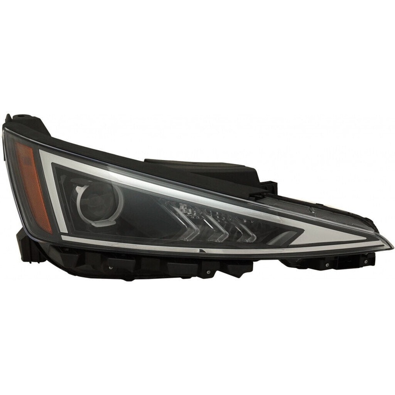 Head Lamp Passenger Side Hyundai Elantra Sedan 2019-2020 Halogen Without Led Drl Us Built Capa , Hy2503233C – Hunt Parts