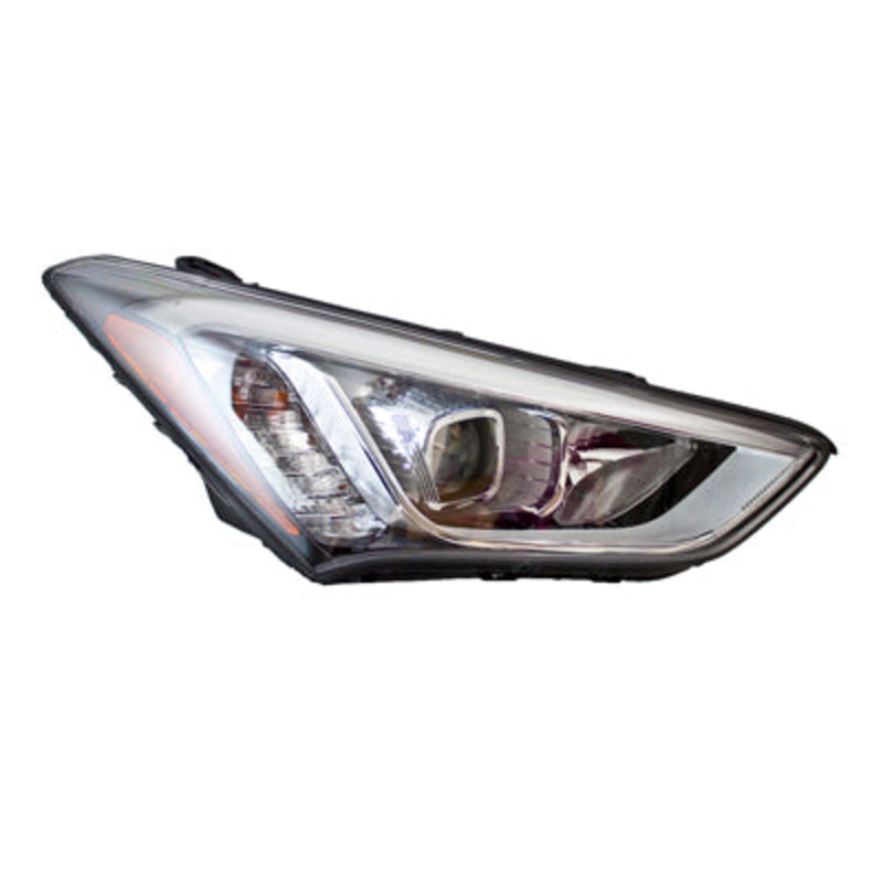 Head Lamp Passenger Side Hyundai Santa Fe Sport 2013-2016 Hid Black Bezel Capa , Hy2503179C – Hunt Parts