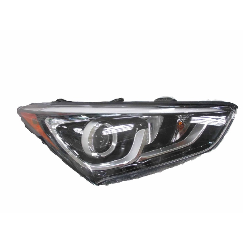 Head Lamp Passenger Side Hyundai Santa Fe Sport 2013-2018 Halogen Sport Model Projector Type With Led Accent Capa , Hy2503205C – Hunt Parts