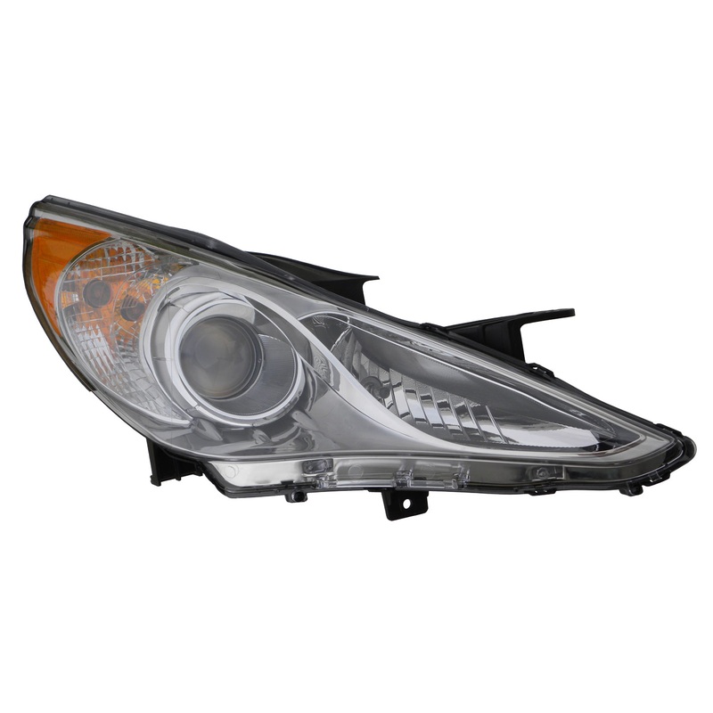 Head Lamp Passenger Side Hyundai Sonata 2011-2014 Chrome Bezel (Se/Ltd) Capa , Hy2503157C – Hunt Parts