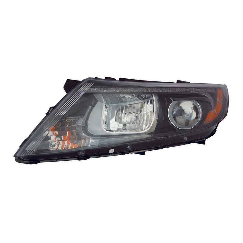 Head Lamp Driver Side Kia Magentis 2014-2015 Halogen Black Bezel With Led Usa Built , Ki2502176U – Hunt Parts