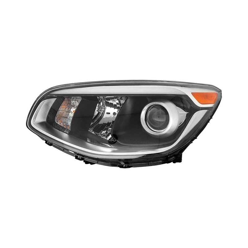 Head Lamp Driver Side Kia Soul 2017-2019 Halogen Projector Type With Led Accent Without Leveling Capa , Ki2502223C – Hunt Parts