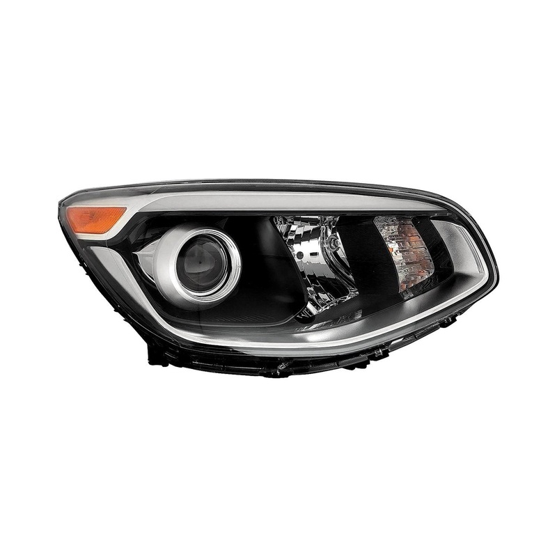 Head Lamp Passenger Side Kia Soul 2017-2019 Halogen Projector Type With Led Accent Without Leveling Capa , Ki2503223C – Hunt Parts