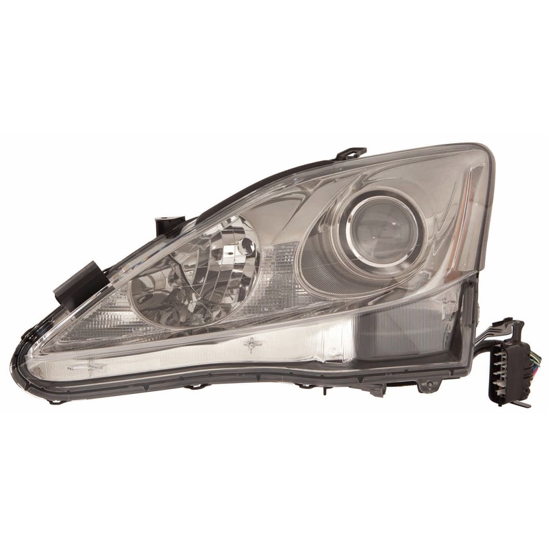 Head Lamp Driver Side Lexus Is250 Sedan 2006-2008 Halogen Without Auto Leveling Capa , Lx2502132C – Hunt Parts