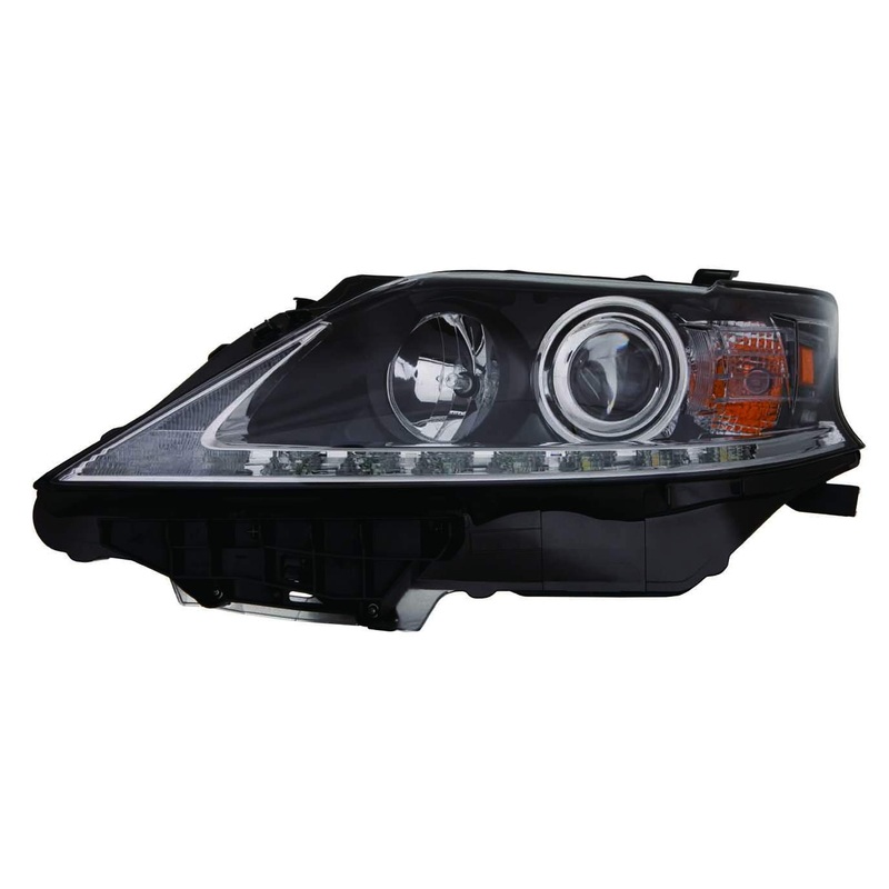 Head Lamp Passenger Side Lexus Rx350 2013-2015 Halogen Can Built Black Trim Capa , Lx2503156C – Hunt Parts