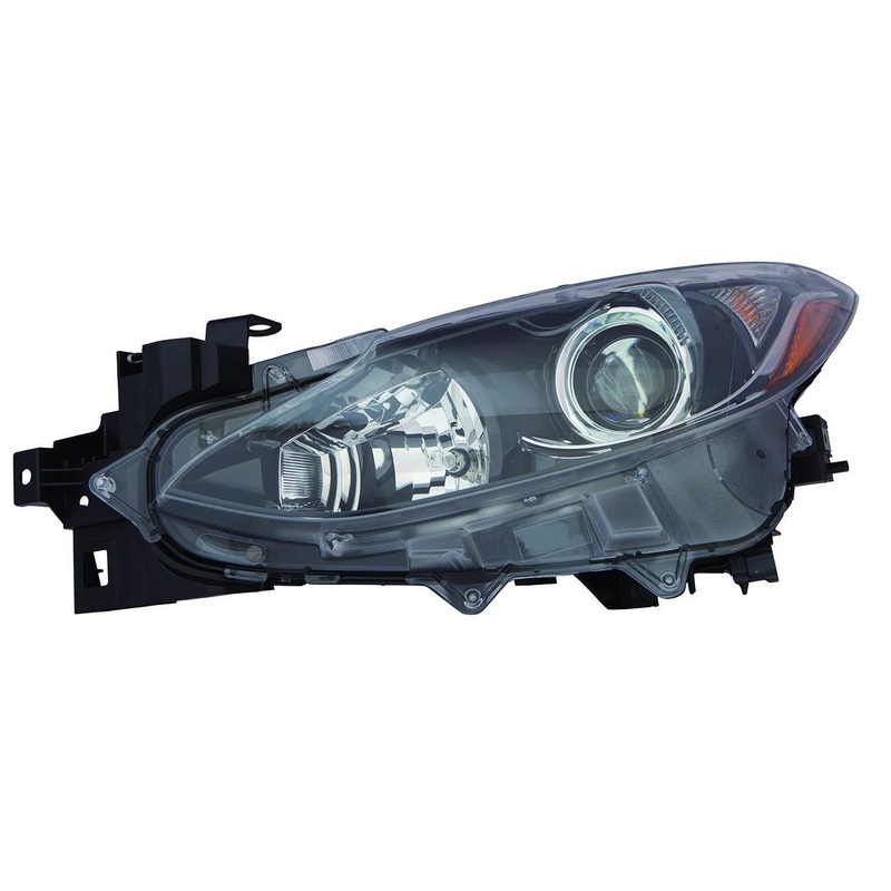 Head Lamp Driver Side Mazda Mazda 3 2014-2016 Halogen Capa , Ma2502144C – Hunt Parts