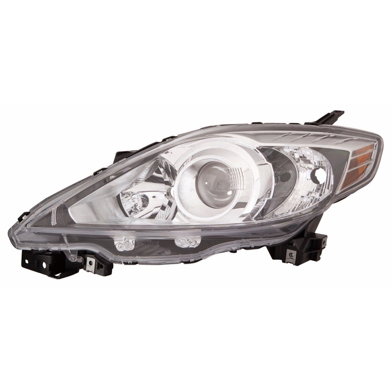 Head Lamp Driver Side Mazda Mazda 5 2008-2009 Halogen Black Bezel Capa , Ma2518128C – Hunt Parts