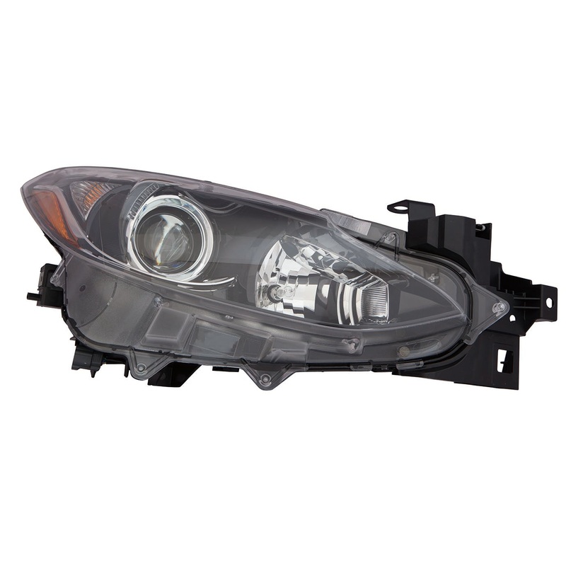 Head Lamp Passenger Side Mazda Mazda 3 2014-2016 Halogen Capa , Ma2503144C – Hunt Parts